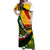 South Africa Freedom Day Off Shoulder Maxi Dress Mandela Legacy National Pride Protea Flower