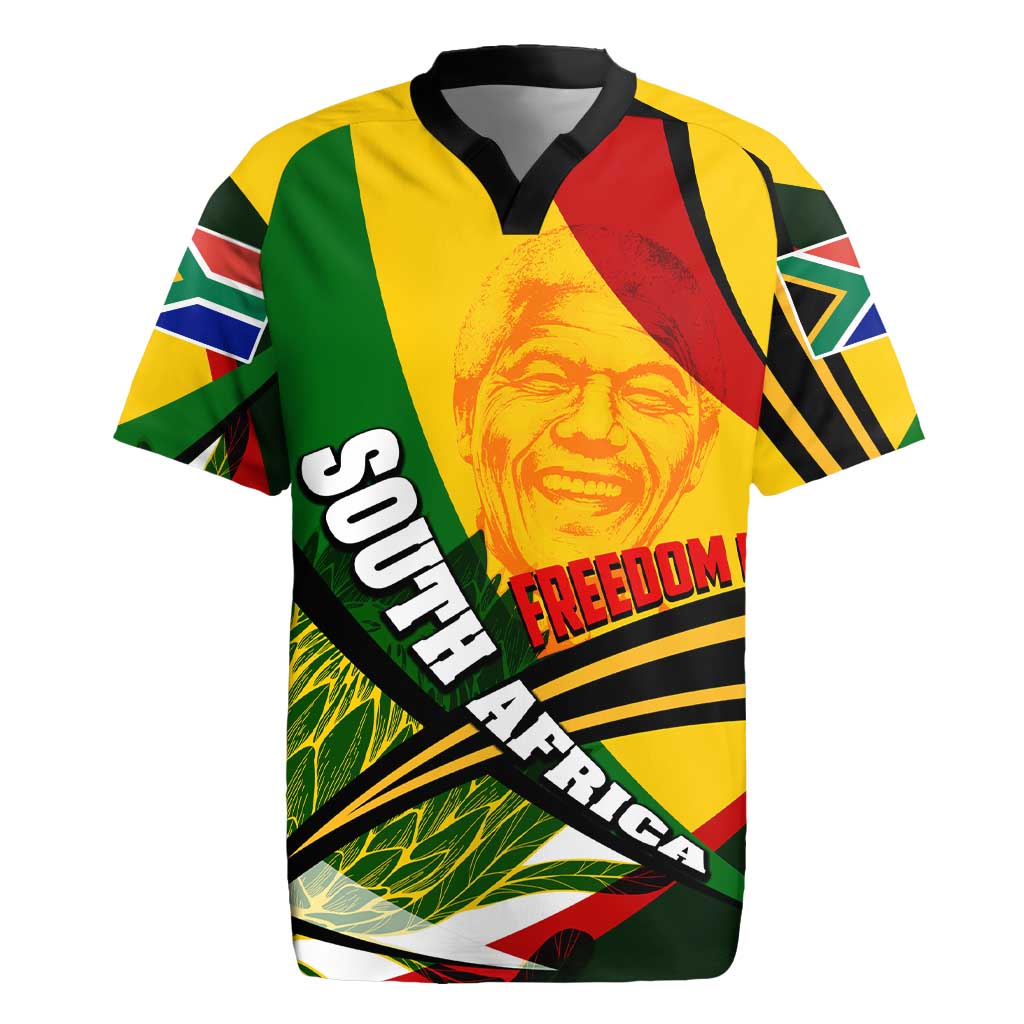 South Africa Freedom Day Rugby Jersey Mandela Legacy National Pride Protea Flower