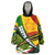 South Africa Freedom Day Wearable Blanket Hoodie Mandela Legacy National Pride Protea Flower