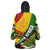 South Africa Freedom Day Wearable Blanket Hoodie Mandela Legacy National Pride Protea Flower