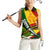 South Africa Freedom Day Women Sleeveless Polo Shirt Mandela Legacy National Pride Protea Flower