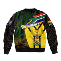 South Africa Coat Of Arms Bomber Jacket Protea Unity Heritage