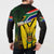 South Africa Coat Of Arms Button Sweatshirt Protea Unity Heritage