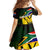 South Africa Coat Of Arms Kid Short Sleeve Dress Protea Unity Heritage