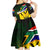 South Africa Coat Of Arms Kid Short Sleeve Dress Protea Unity Heritage