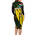 South Africa Coat Of Arms Long Sleeve Bodycon Dress Protea Unity Heritage