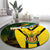 South Africa Coat Of Arms Round Carpet Protea Unity Heritage