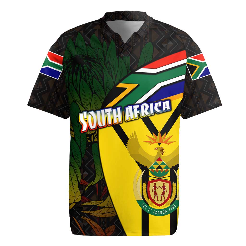 South Africa Coat Of Arms Rugby Jersey Protea Unity Heritage