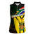 South Africa Coat Of Arms Women Sleeveless Polo Shirt Protea Unity Heritage