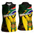 South Africa Coat Of Arms Women Sleeveless Polo Shirt Protea Unity Heritage