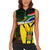 South Africa Coat Of Arms Women Sleeveless Polo Shirt Protea Unity Heritage