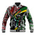 South Africa Never Give Up Baseball Jacket SA Fist of Freedom