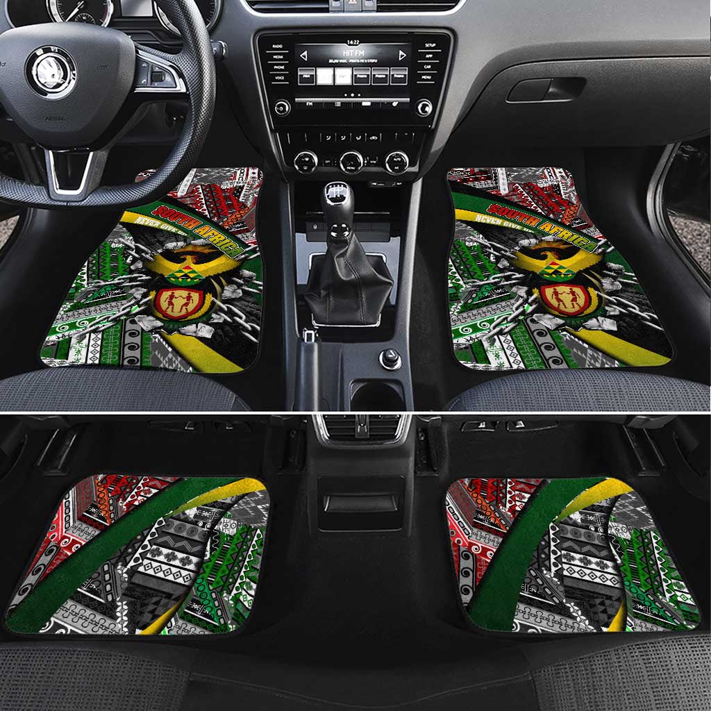 South Africa Never Give Up Car Mats SA Fist of Freedom