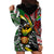 South Africa Never Give Up Hoodie Dress SA Fist of Freedom