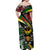 South Africa Never Give Up Off Shoulder Maxi Dress SA Fist of Freedom