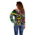 South Africa Never Give Up Off Shoulder Sweater SA Fist of Freedom