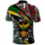 South Africa Never Give Up Polo Shirt SA Fist of Freedom