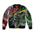 South Africa Never Give Up Sleeve Zip Bomber Jacket SA Fist of Freedom