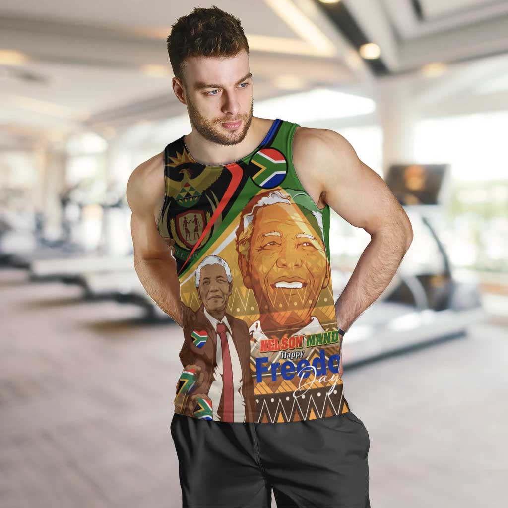 Nelson Mandela Happy Freedom Day Men Tank Top South Africa Heritage Victory Art