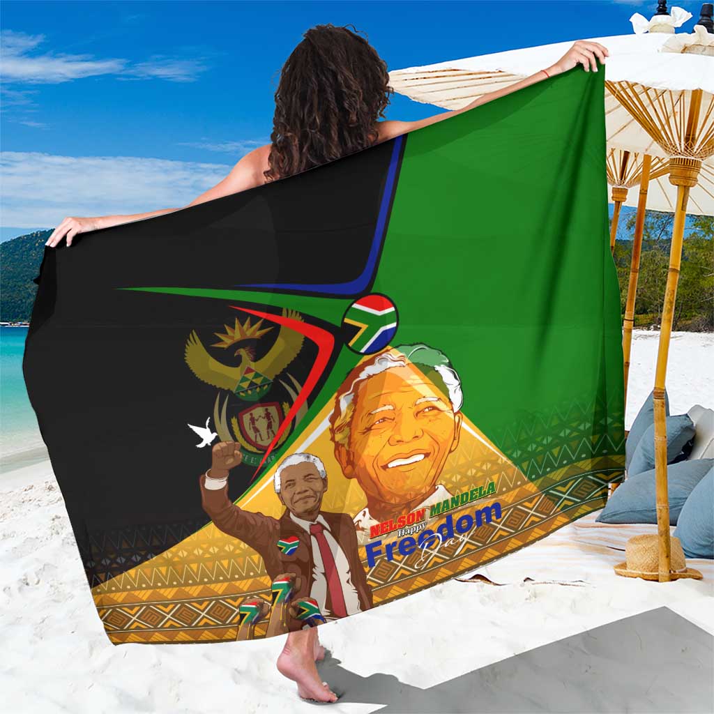 Nelson Mandela Happy Freedom Day Sarong South Africa Heritage Victory Art