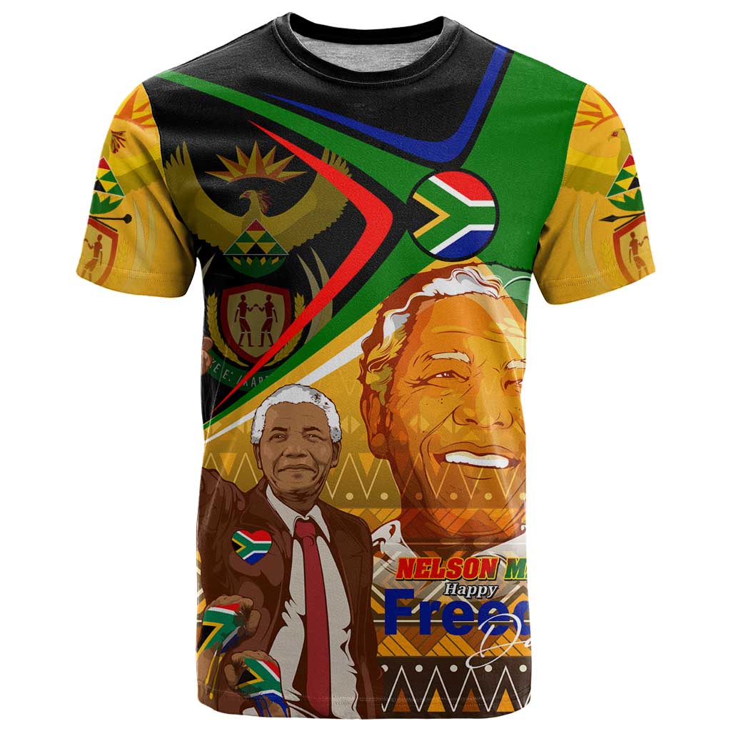 Nelson Mandela Happy Freedom Day T Shirt South Africa Heritage Victory Art