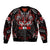 Haida Canada Day Bomber Jacket Totem Inspired Maple Leaf Indigenous Art