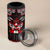 Haida Canada Day 4 in 1 Can Cooler Tumbler Totem Inspired Maple Leaf Indigenous Art