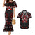 Haida Canada Day Couples Matching Mermaid Dress and Hawaiian Shirt Totem Inspired Maple Leaf Indigenous Art