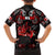 Haida Canada Day Family Matching Long Sleeve Bodycon Dress and Hawaiian Shirt Totem Inspired Maple Leaf Indigenous Art