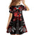 Haida Canada Day Family Matching Long Sleeve Bodycon Dress and Hawaiian Shirt Totem Inspired Maple Leaf Indigenous Art