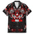 Haida Canada Day Family Matching Long Sleeve Bodycon Dress and Hawaiian Shirt Totem Inspired Maple Leaf Indigenous Art