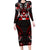 Haida Canada Day Family Matching Long Sleeve Bodycon Dress and Hawaiian Shirt Totem Inspired Maple Leaf Indigenous Art