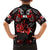 Haida Canada Day Family Matching Short Sleeve Bodycon Dress and Hawaiian Shirt Totem Inspired Maple Leaf Indigenous Art