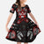 Haida Canada Day Family Matching Short Sleeve Bodycon Dress and Hawaiian Shirt Totem Inspired Maple Leaf Indigenous Art