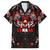 Haida Canada Day Family Matching Short Sleeve Bodycon Dress and Hawaiian Shirt Totem Inspired Maple Leaf Indigenous Art