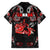 Haida Canada Day Family Matching Short Sleeve Bodycon Dress and Hawaiian Shirt Totem Inspired Maple Leaf Indigenous Art