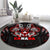 Haida Canada Day Round Carpet Totem Inspired Maple Leaf Indigenous Art