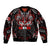 Haida Canada Day Sleeve Zip Bomber Jacket Totem Inspired Maple Leaf Indigenous Art