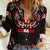 Haida Canada Day Women Casual Shirt Totem Inspired Maple Leaf Indigenous Art