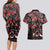 Haida Grizzly Bear Couples Matching Long Sleeve Bodycon Dress and Hawaiian Shirt Canada Indigenous Spirit Claw Totem Art