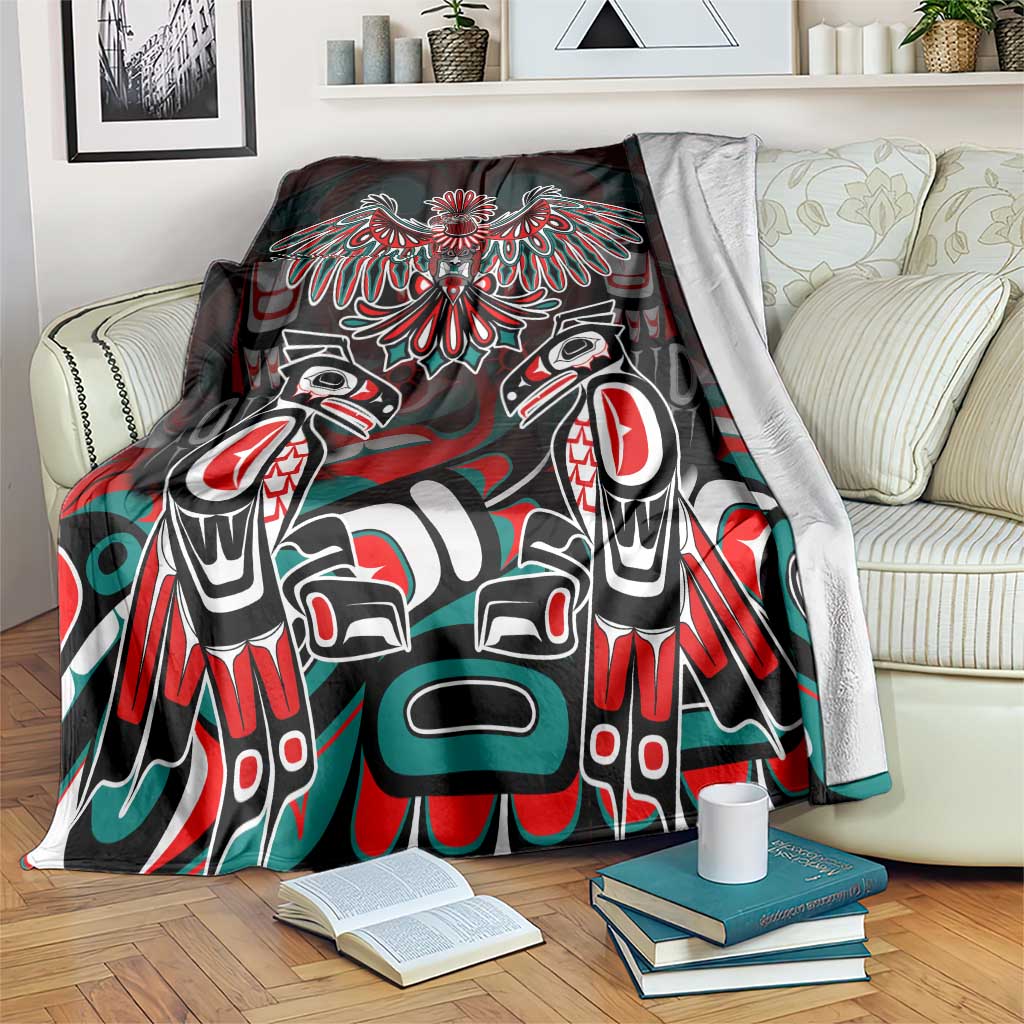 Eagle of Haida Gwaii Canada Blanket Indigenous Art Thunderbird