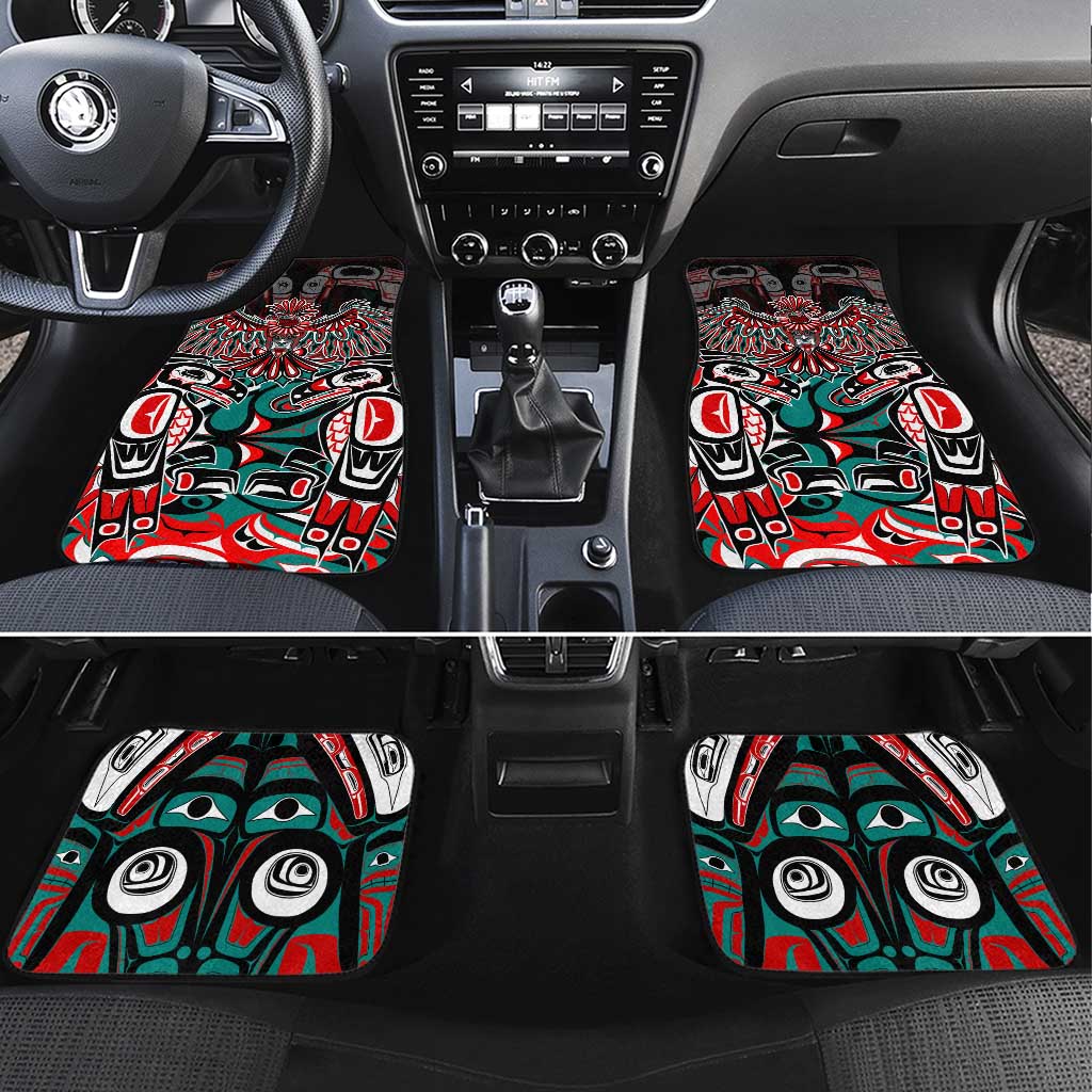 Eagle of Haida Gwaii Canada Car Mats Indigenous Art Thunderbird