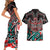 Eagle of Haida Gwaii Canada Couples Matching Short Sleeve Bodycon Dress and Hawaiian Shirt Indigenous Art Thunderbird