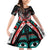 Eagle of Haida Gwaii Canada Family Matching Off Shoulder Short Dress and Hawaiian Shirt Indigenous Art Thunderbird