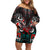 Eagle of Haida Gwaii Canada Family Matching Off Shoulder Short Dress and Hawaiian Shirt Indigenous Art Thunderbird