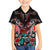 Eagle of Haida Gwaii Canada Family Matching Off Shoulder Short Dress and Hawaiian Shirt Indigenous Art Thunderbird