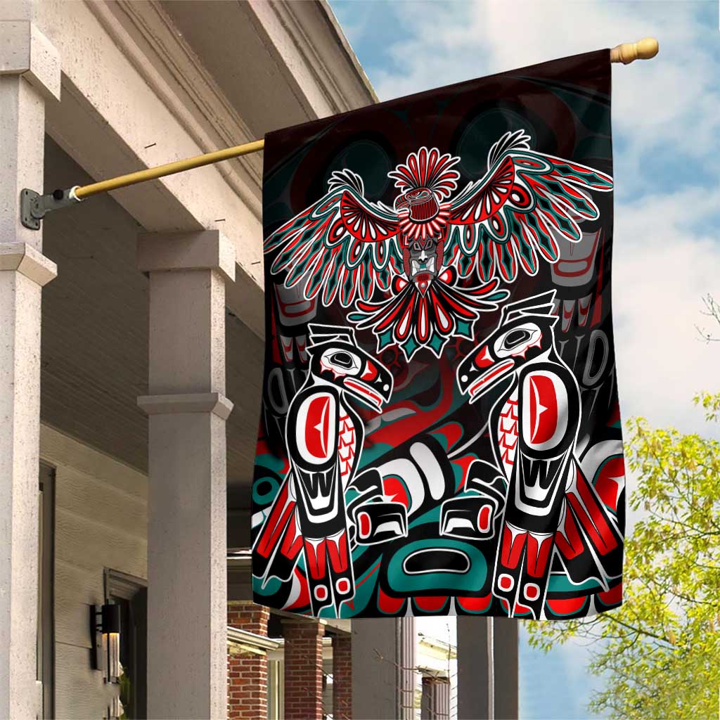 Eagle of Haida Gwaii Canada Garden Flag Indigenous Art Thunderbird