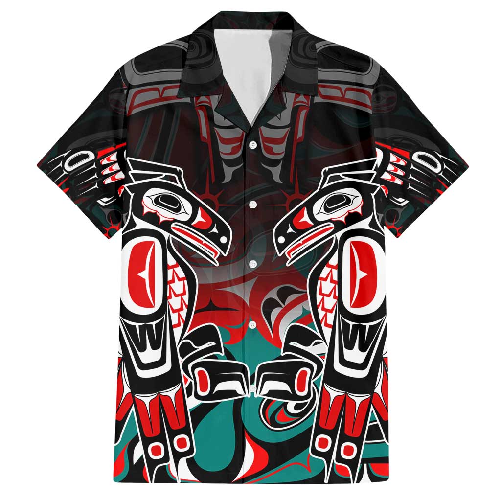 Eagle of Haida Gwaii Canada Hawaiian Shirt Indigenous Art Thunderbird