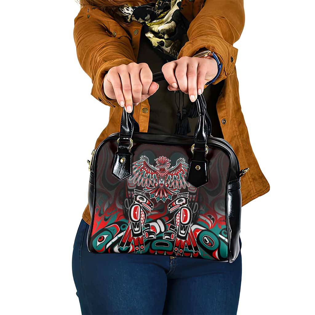 Eagle of Haida Gwaii Canada Shoulder Handbag Indigenous Art Thunderbird