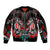 Eagle of Haida Gwaii Canada Sleeve Zip Bomber Jacket Indigenous Art Thunderbird